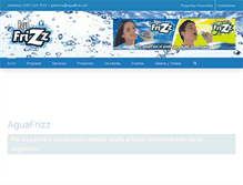 Tablet Screenshot of aguafrizz.com